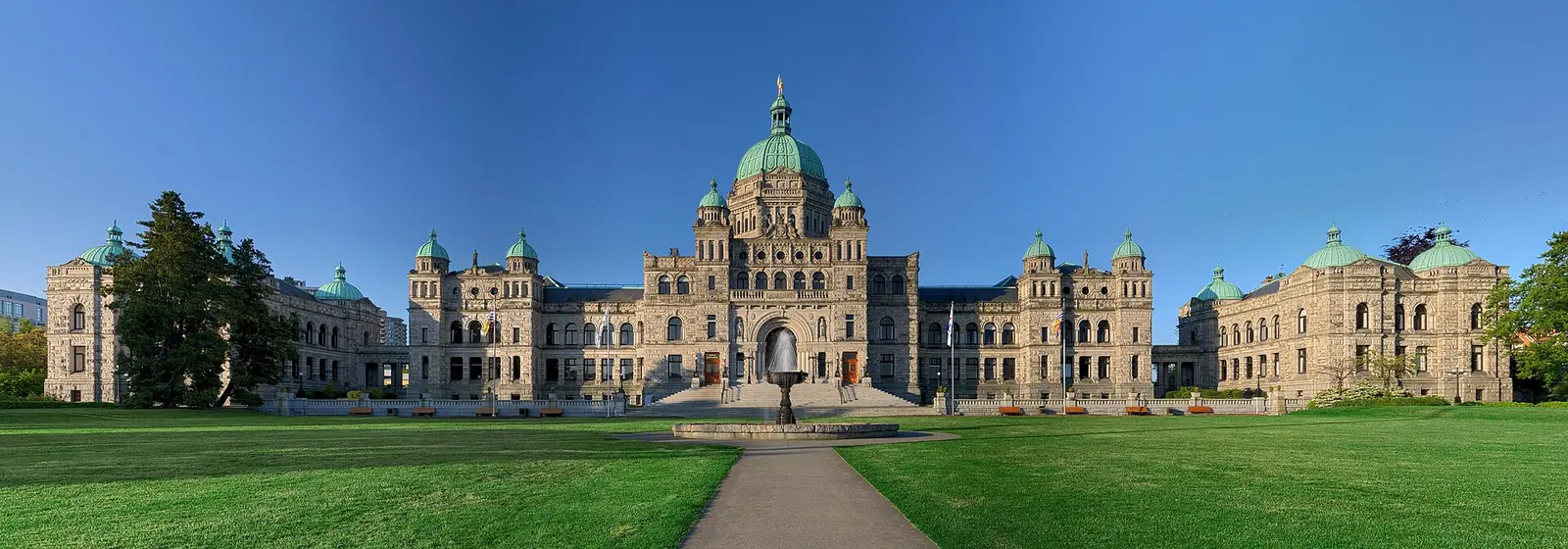 The British Columbia Legislature building in Victoria